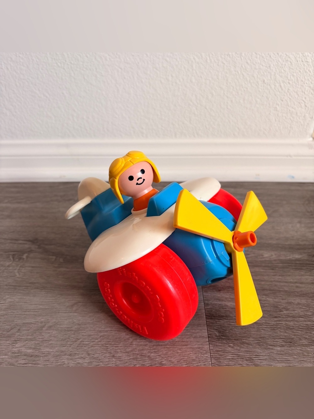Fisher-Price vintage pull along plane toy